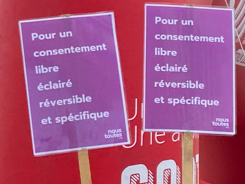 Pour un consentement libre éclairé réversible et spécifique