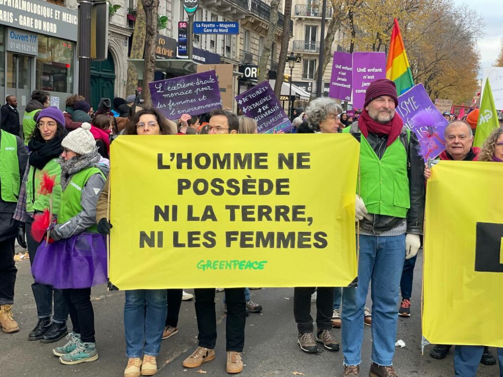 L'homme ne possède ni la terre ni les femmes, Greenpeace