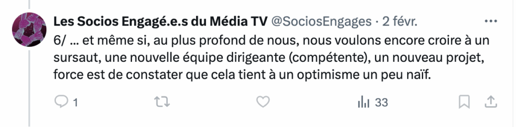 tweet du faux compte d'Antoine du 2 février 2025