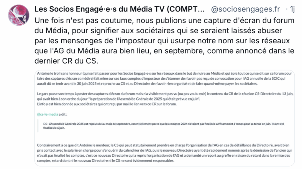 skeet de notre vrai compte du 18 juillet 2025