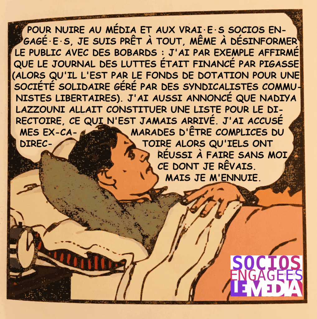 Antoine l'imposteur est un gros menteur qui raconte des bobards.