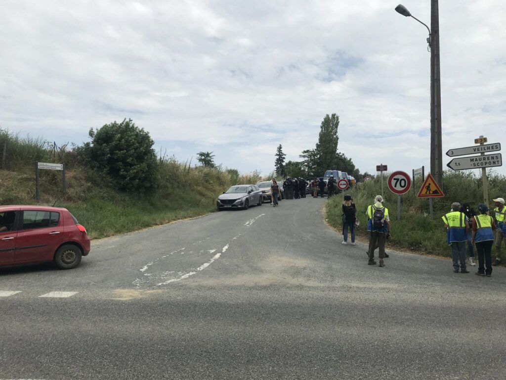 Route vers le château de Scopont