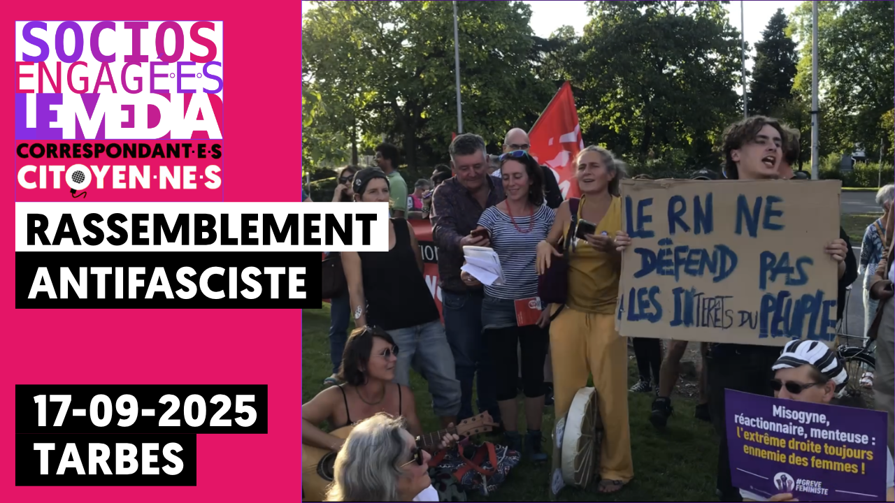 Rassemblement antifasciste à Tarbes