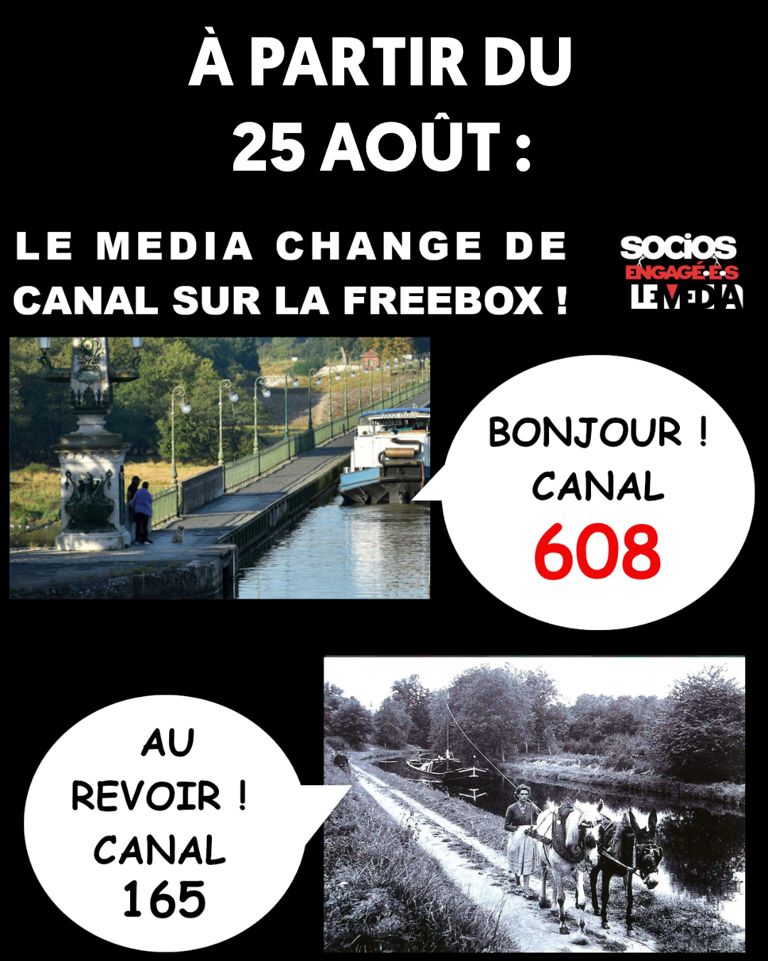 Nouveau changement de canal sur les Freebox